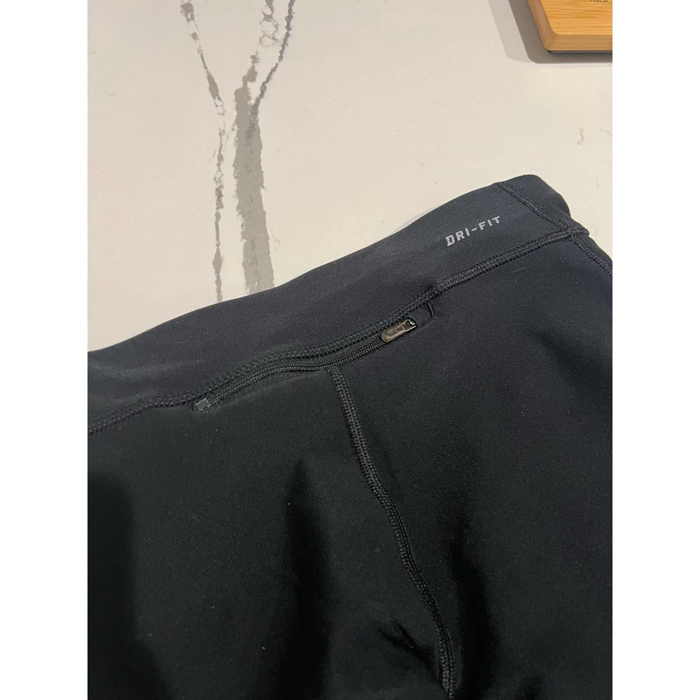 Nike Dri Fit Mid Rise Women's Cycling Shorts Black Size Small 15" inseam - Picture 4 of 4